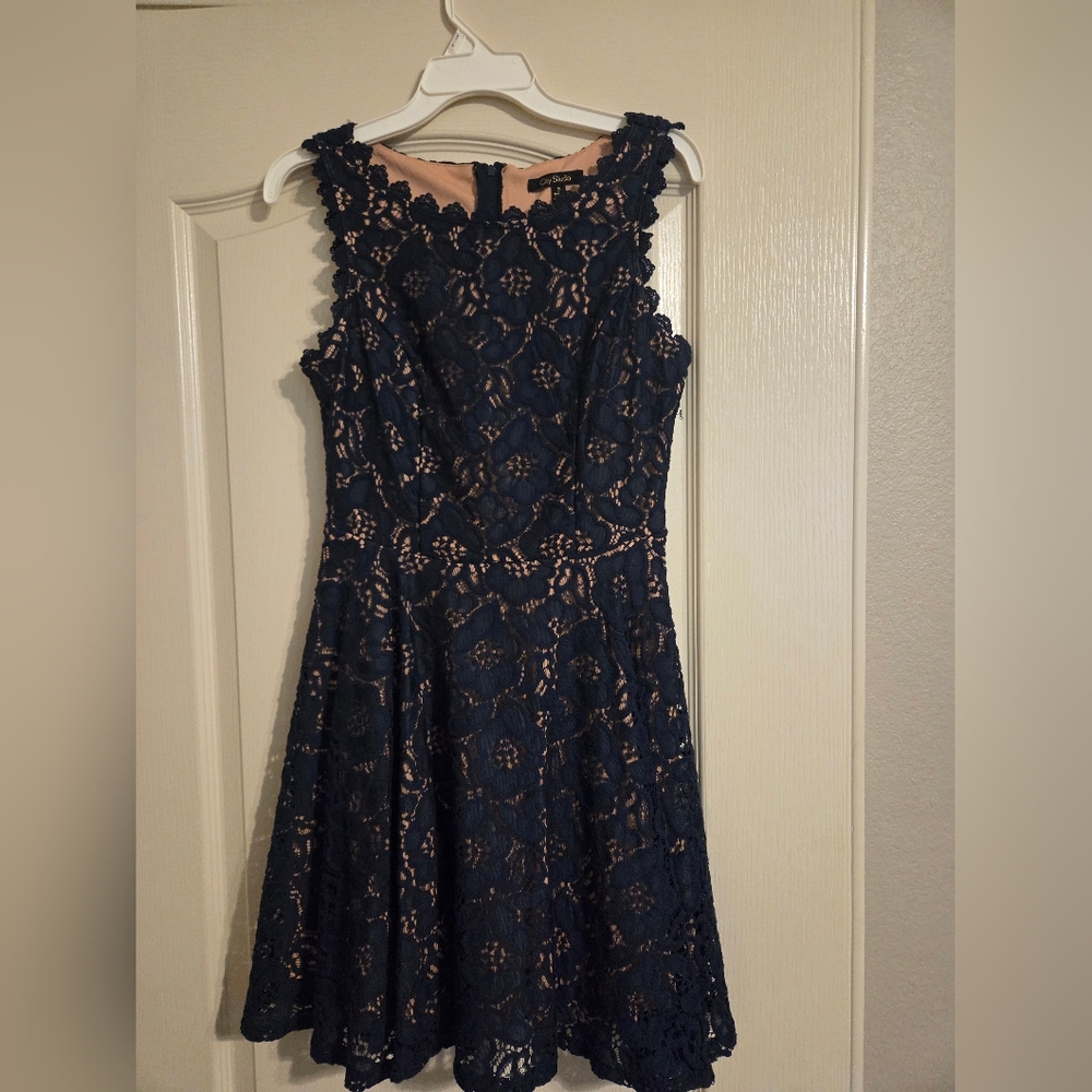 Navy Lace Dress